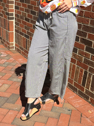 City Stripe Pants | Black