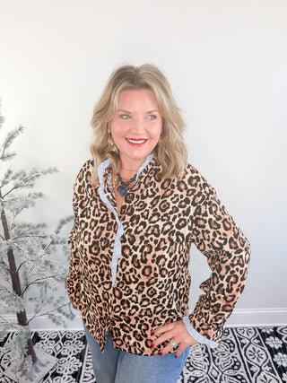 leopard blouse