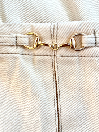 Ivory Bloom Denim Jacket