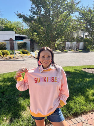 " Sunkissed" Oversized Sweatshirt