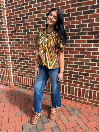 Camille Chevron Blouse