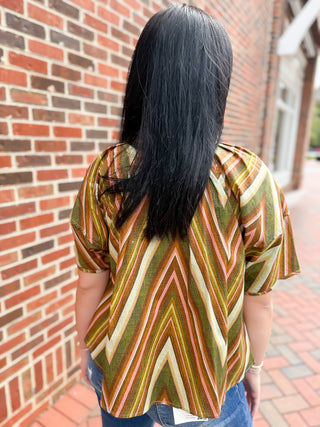 Camille Chevron Blouse