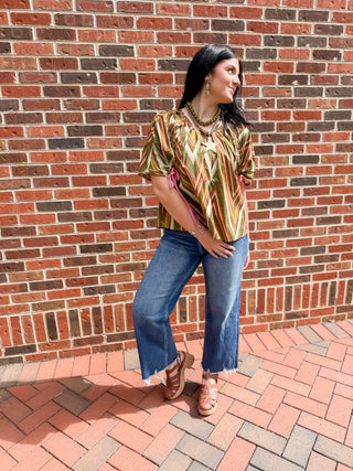 Camille Chevron Blouse