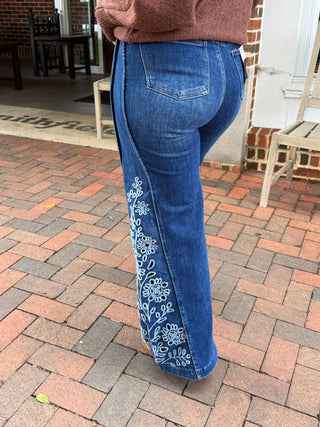 Saige | Bethany High Rise Wide Leg Jeans