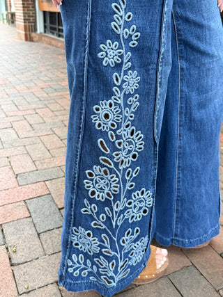 Saige | Bethany High Rise Wide Leg Jeans