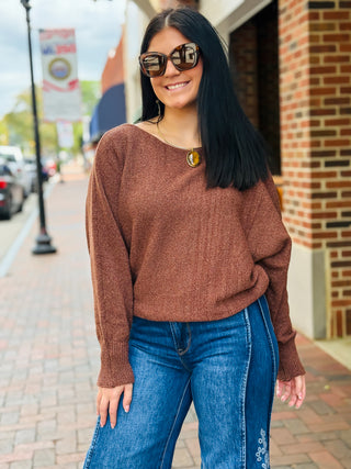 Espresso Elegance Sweater