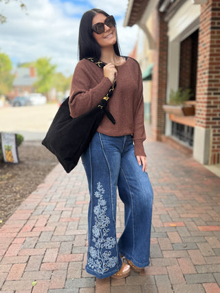 Espresso Elegance Sweater