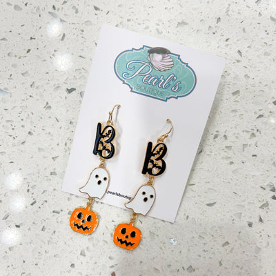 Boo Ghost/Pumpkin Earrings
