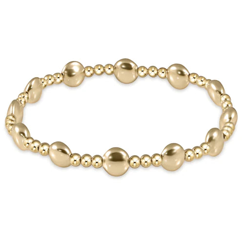 Enewton Extends - Honestly Gold Sincerity Pattern 6mm Bead Bracelet