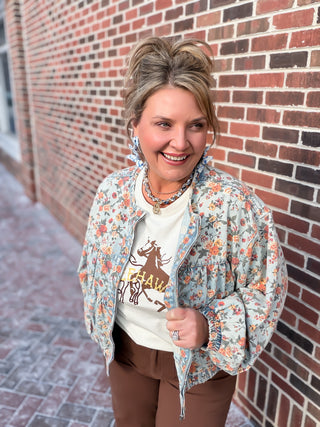 Vintage Vine Denim Jacket