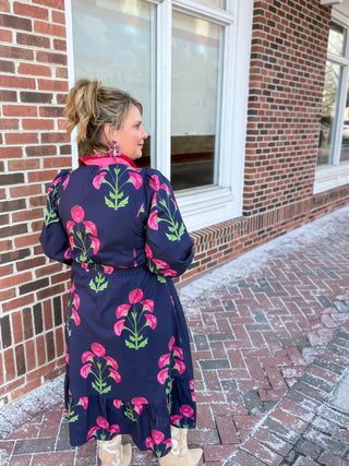 The Bloomline Midi Dress