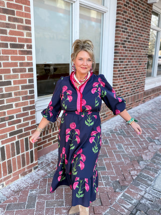 The Bloomline Midi Dress