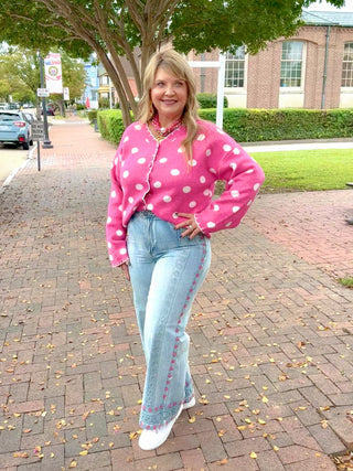 Embroidered Classic Denim Pants
