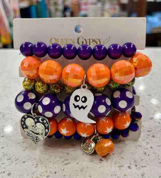 Kissing Skeletons Bracelet Stack