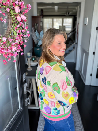 Sweetheart Candy Button Up Cardigan