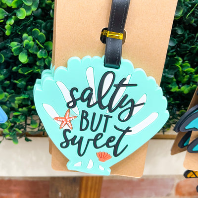 Clam " Salty But Sweet" Luggage Tag