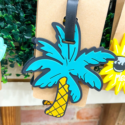 Palm Tree Luggage Tag