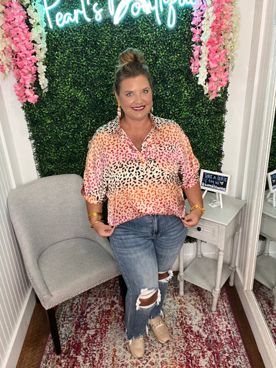Autumn Leopard Blouse