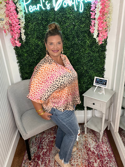 Autumn Leopard Blouse