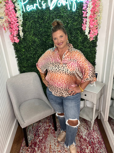 Autumn Leopard Blouse