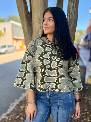 Bloom Theory Knit Sweater | Olive