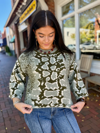 Bloom Theory Knit Sweater | Olive
