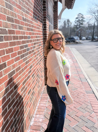 Petal Pop Chunky Knit Sweater