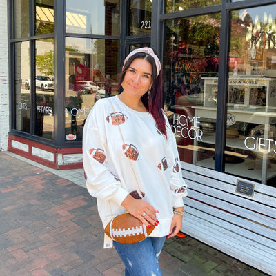 Crystal Football Clutch