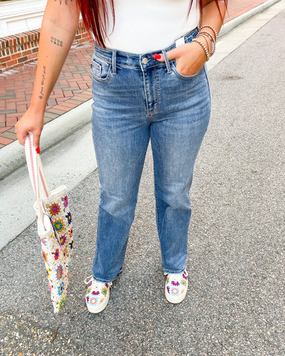 "Judy Blue" Haleigh Straight Leg Denim Jean