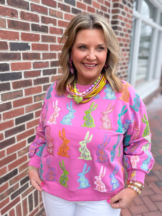 queen of sparkles bunny sweatshirt