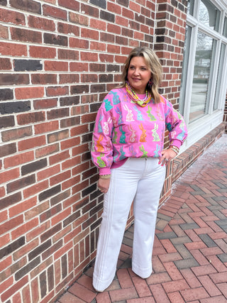 Luna Pintuck Mid-Rise Comfort Flare Jeans