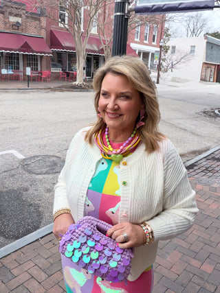 Bloom Button Knit Cardigan