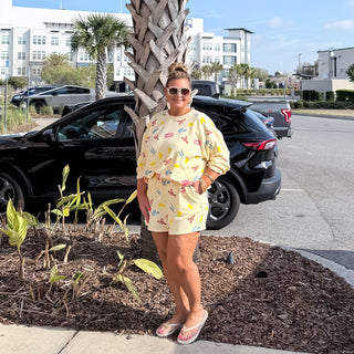 yellow amalfi lounge set