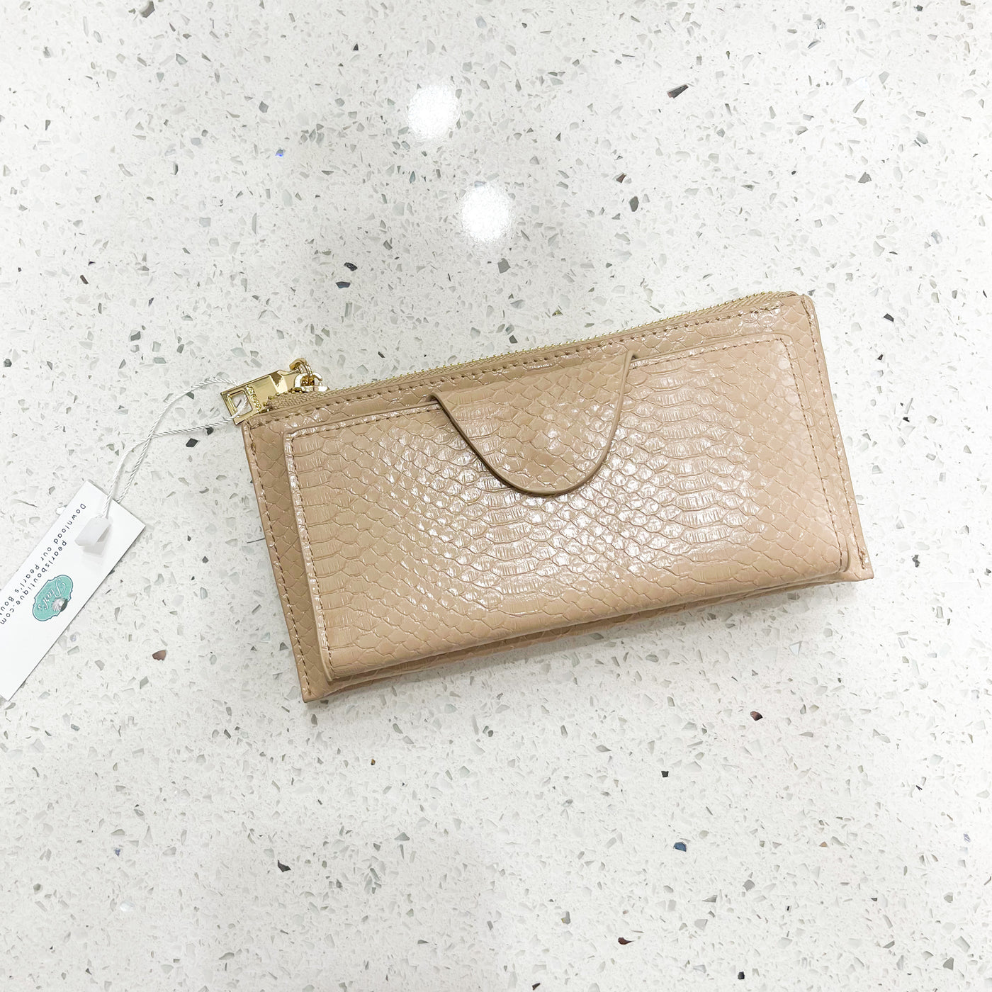 Kyla Snake Print Wristlet/Wallet