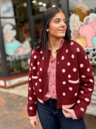 Pretty in Polka Cardigan