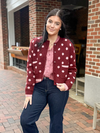 Pretty in Polka Cardigan