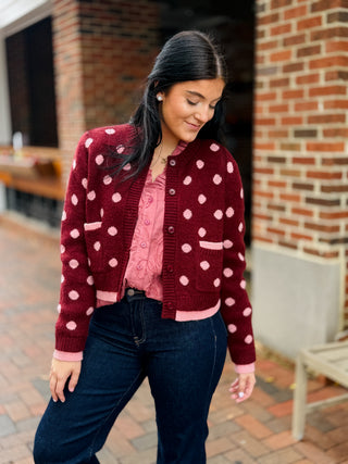 Pretty in Polka Cardigan