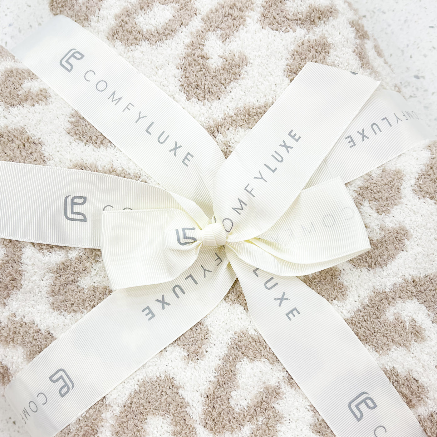 Beige Leopard Cozy Blanket