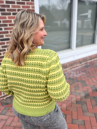 Golden Field Stripe Sweater
