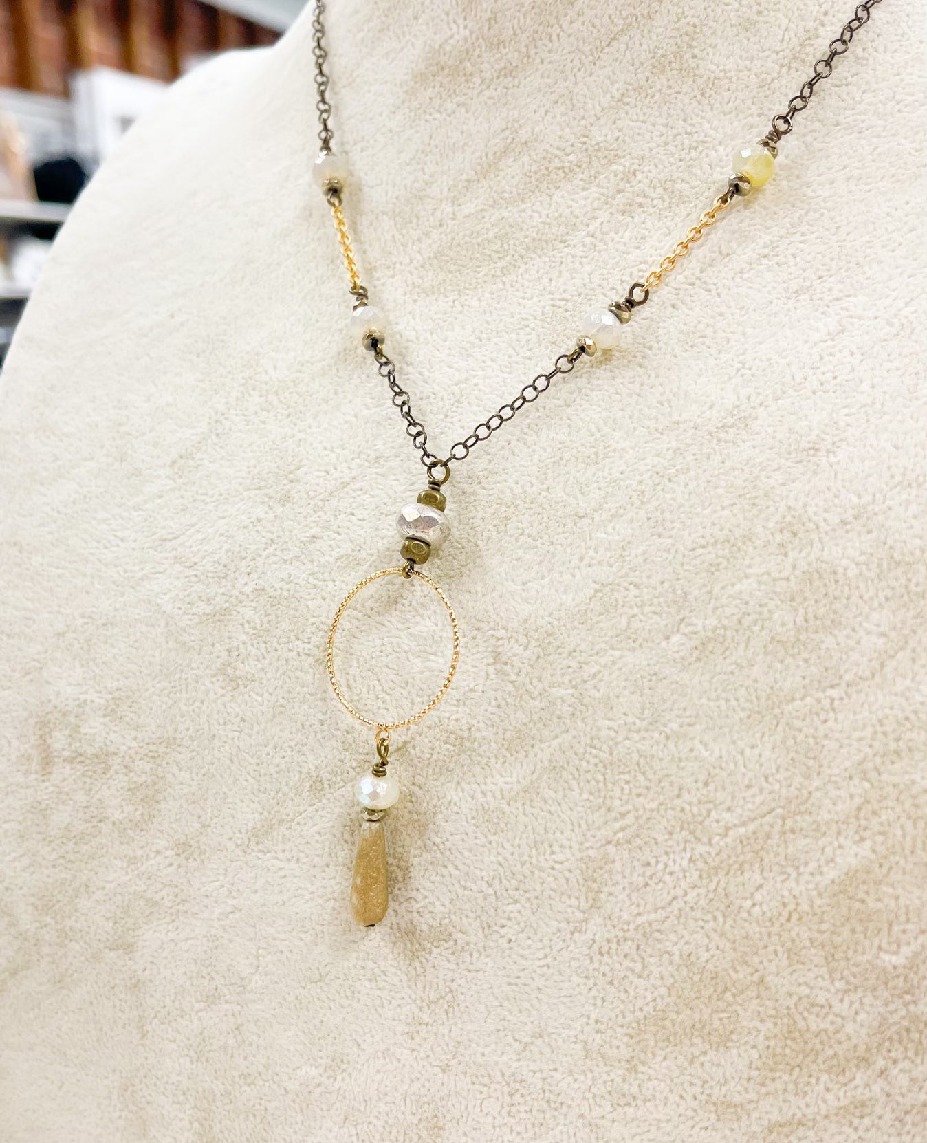 Antique Teardrop Necklace