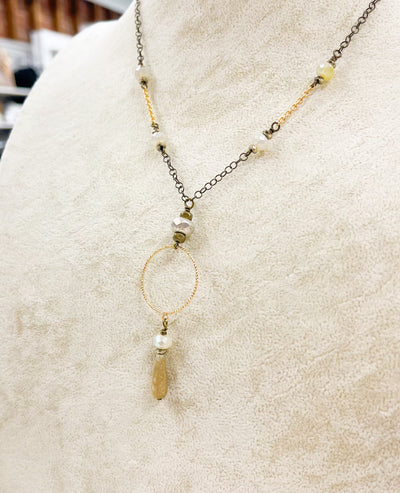 Antique Teardrop Necklace