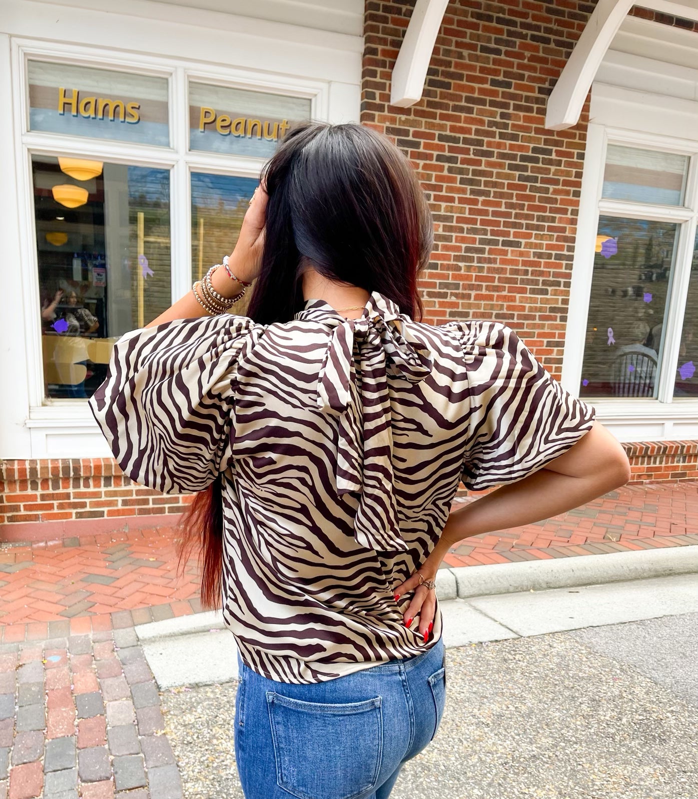 Feline Mock Neck Top