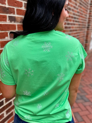 Queen Of Sparkles | Snowman Holding A Martini Tee