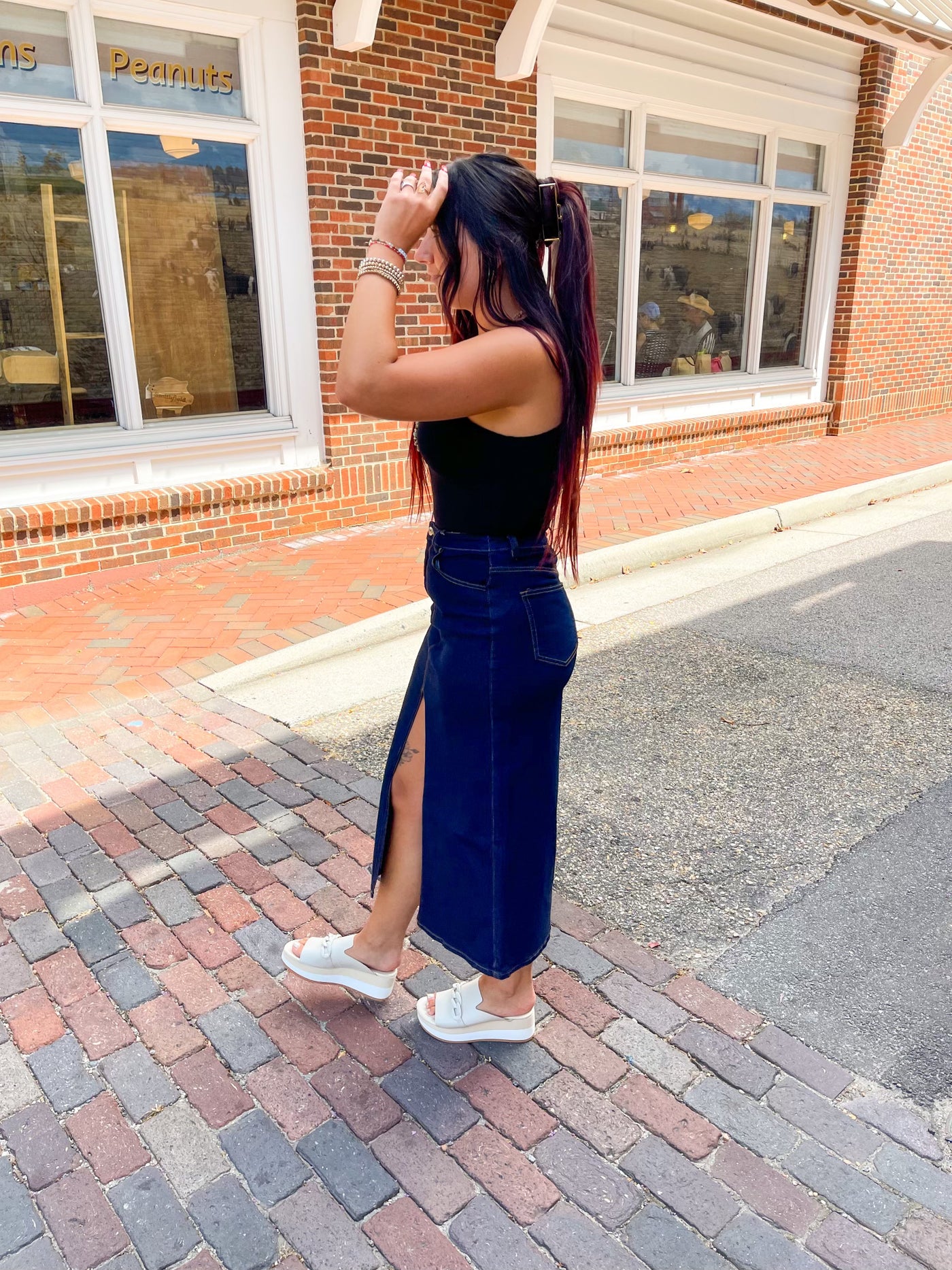 Urbanite Dark Wash Jean Skirt