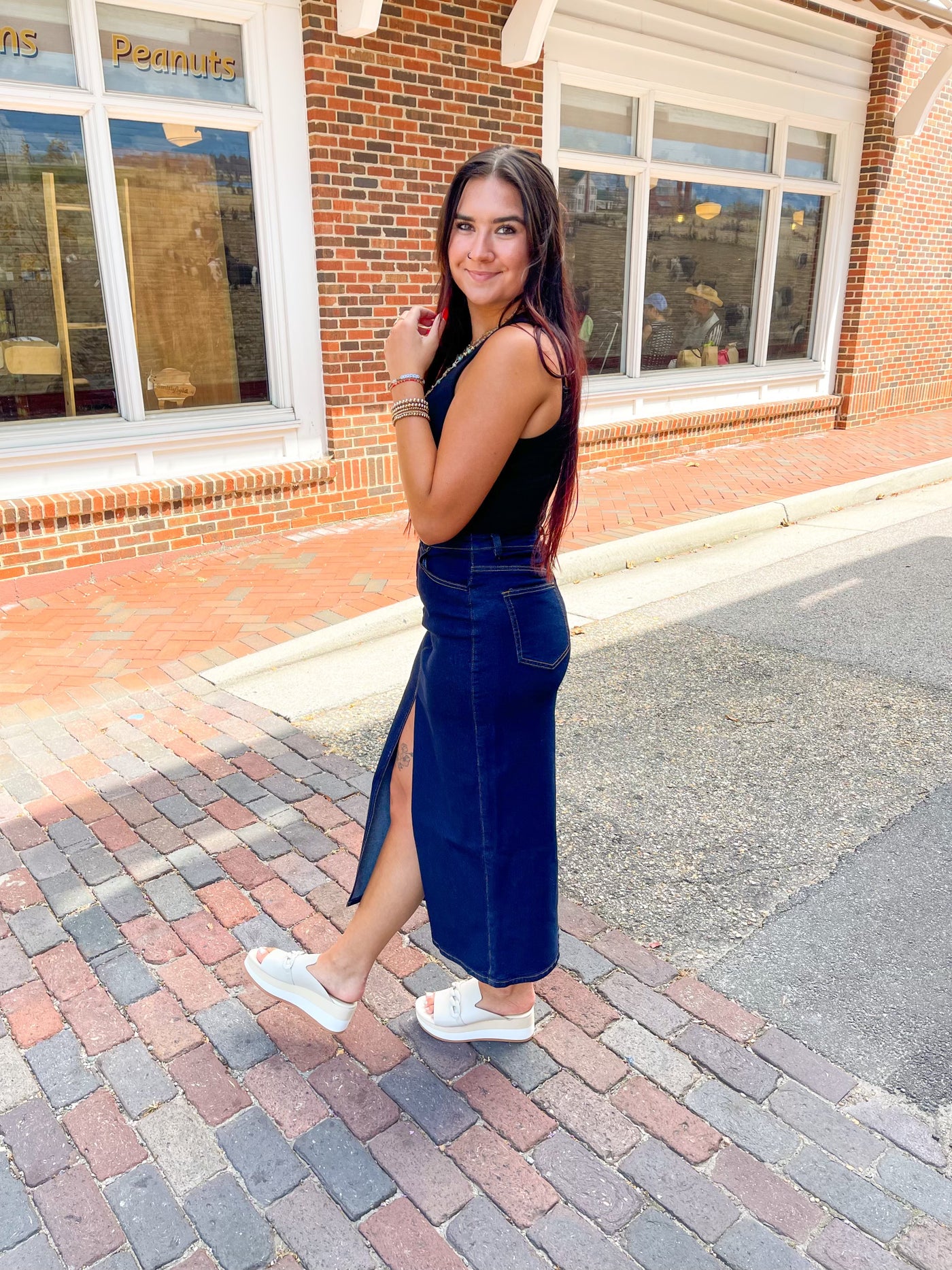 Urbanite Dark Wash Jean Skirt