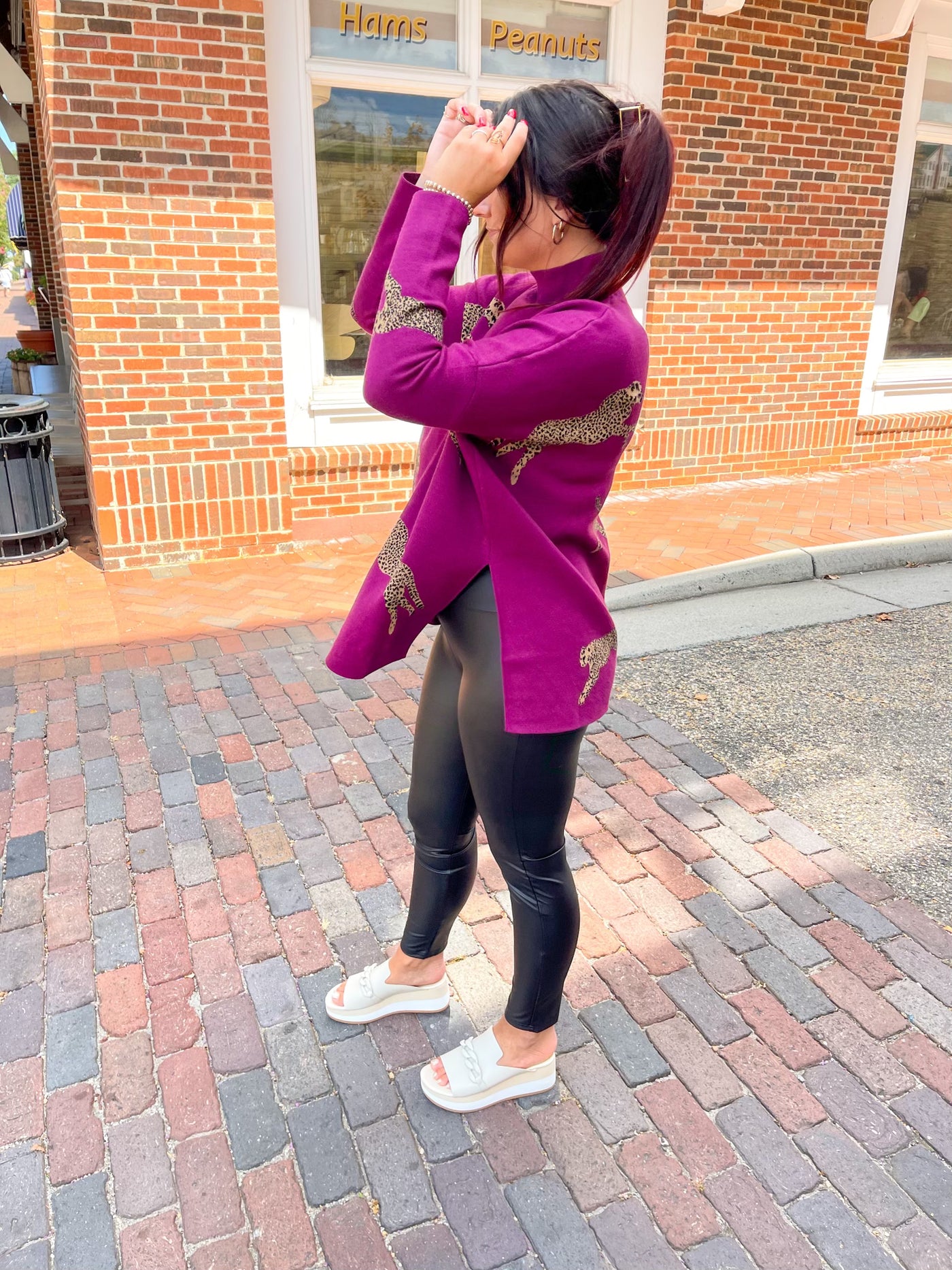 Kitty Couture Plum Mock Neck Sweater