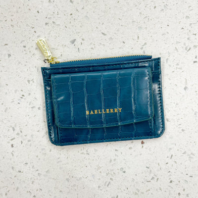 Aegean Blue Leather Wallet