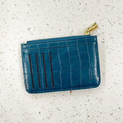 Aegean Blue Leather Wallet