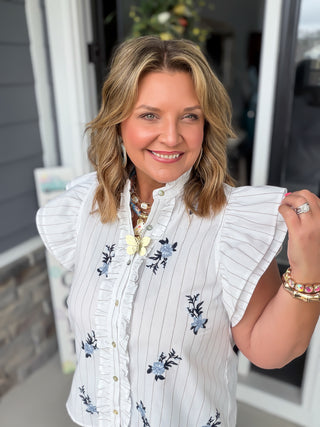 Sweet Serenity Ruffle Blouse