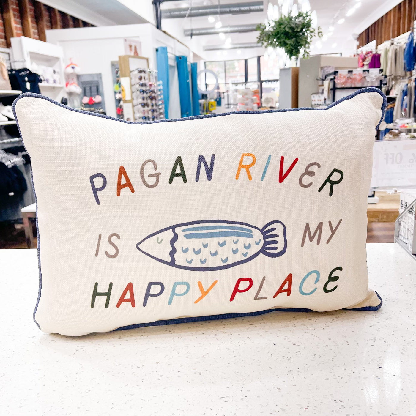Pagan River Is My Happy Place Pillow